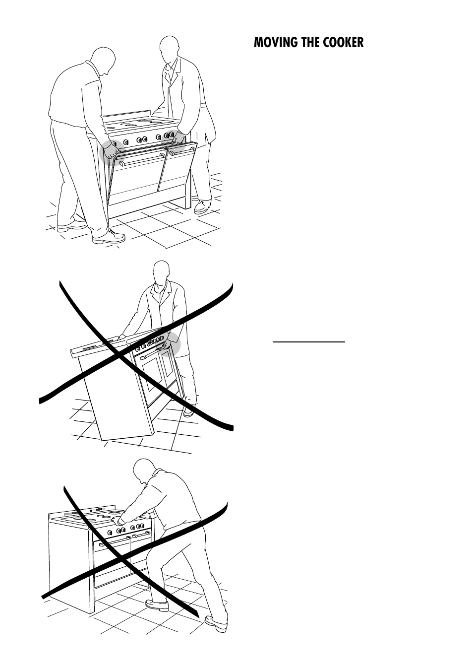 Moving the cooker | Kenwood CK 780 User Manual | Page 39 / 44