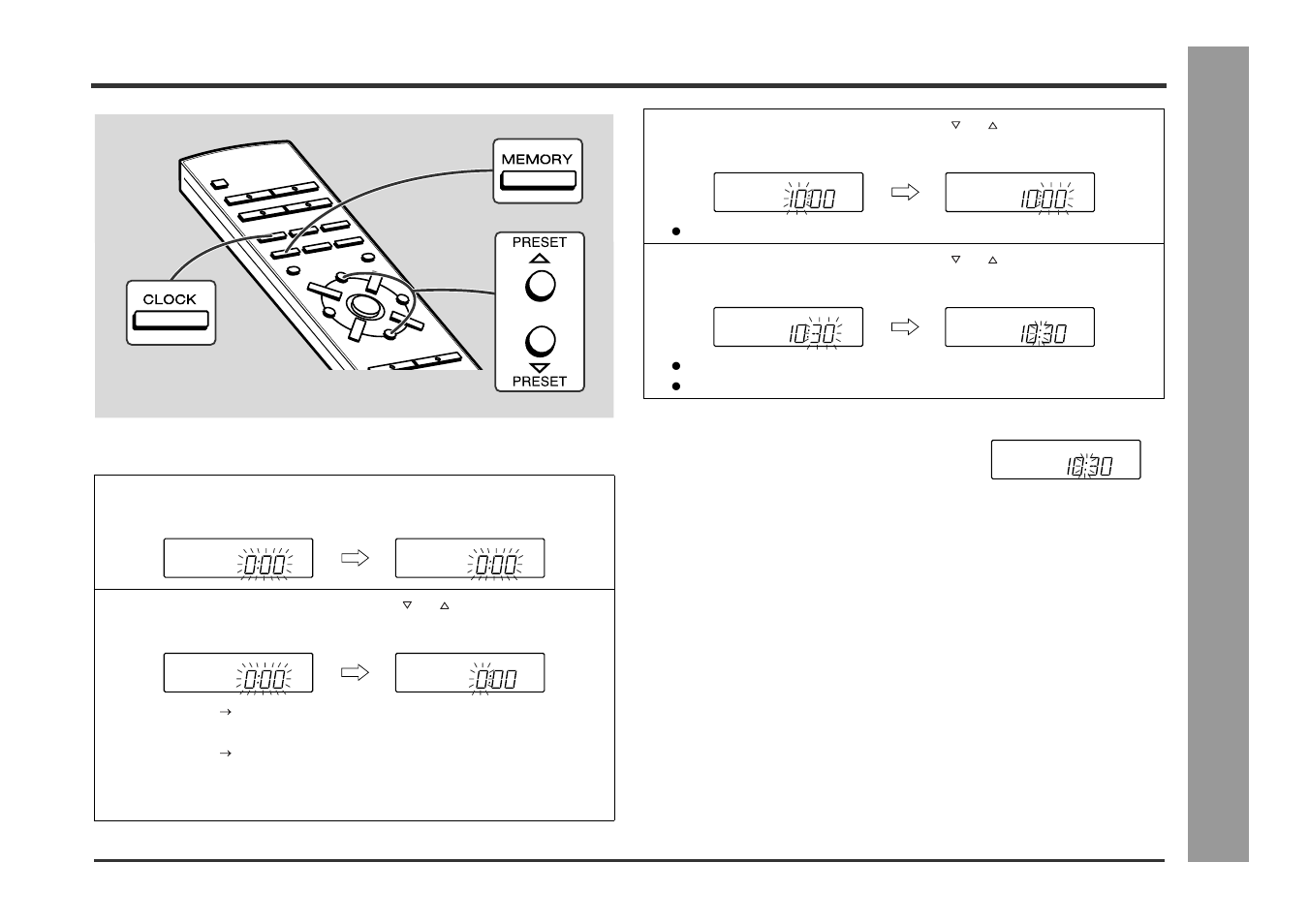 Setting the clock, Basic operation | Kenwood HM-233 User Manual | Page 15 / 28