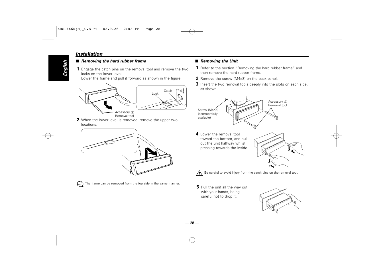 Kenwood KRC-366L User Manual | Page 28 / 32