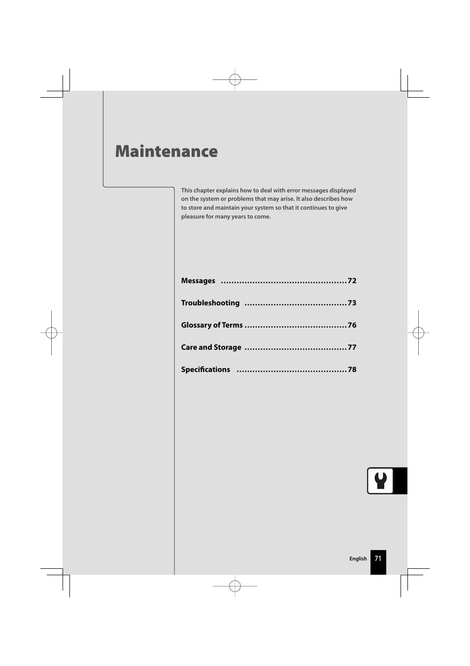 Maintenance | Kenwood R-K711 User Manual | Page 71 / 80