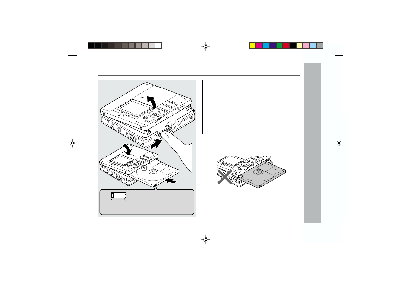 Inserting a minidisc, Preparation | Kenwood MD-MT877W User Manual | Page 17 / 60