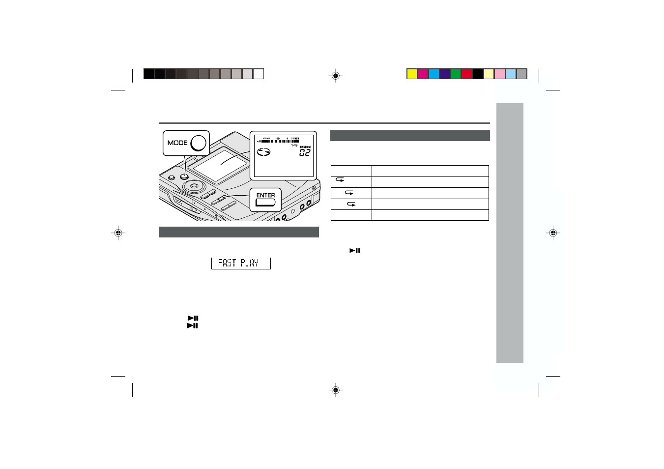 Useful features, Advanced playback (continued) | Kenwood MD-MT877W User Manual | Page 29 / 60