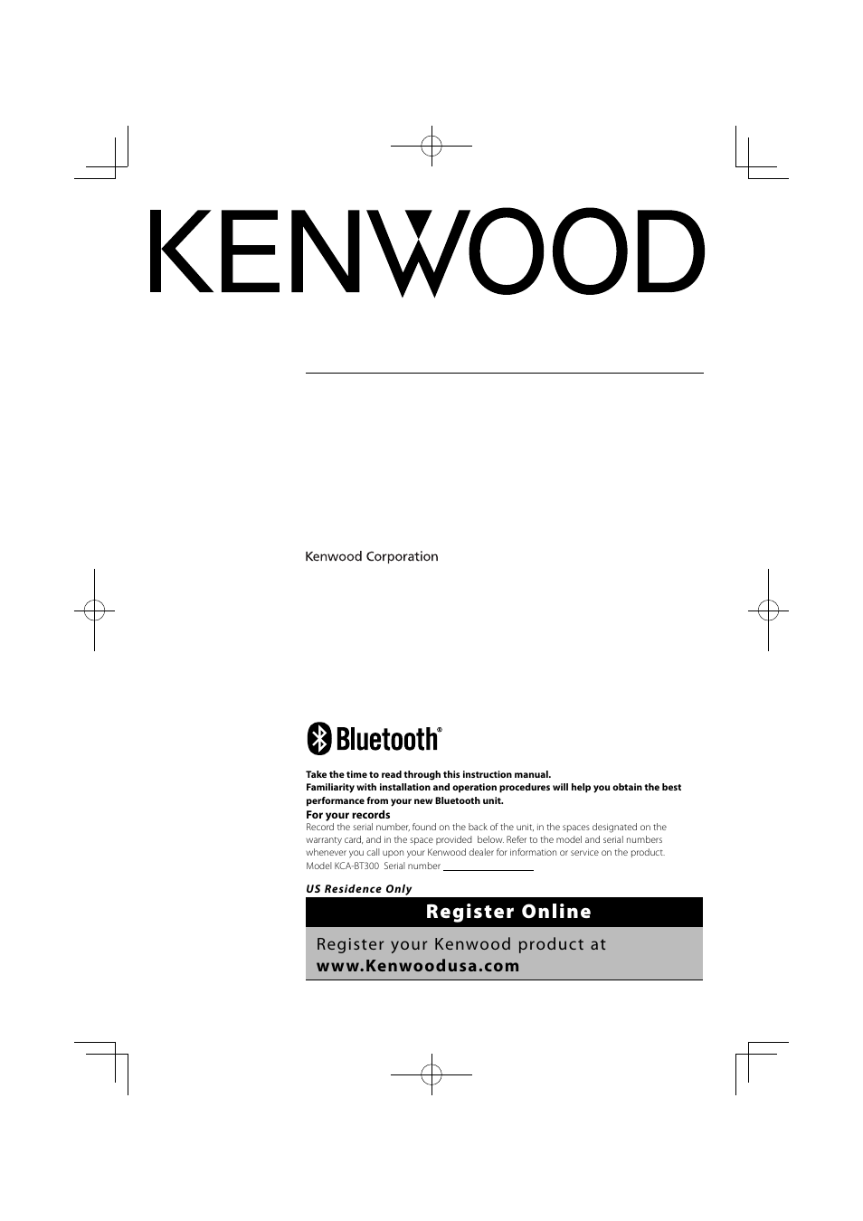 Kenwood KCA-BT300 User Manual | 104 pages