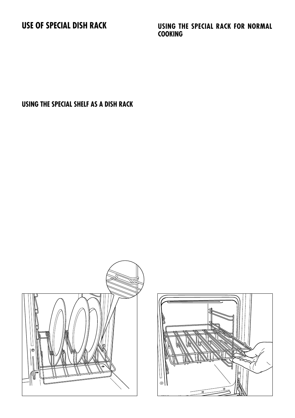 Use of special dish rack | Kenwood CK 740 User Manual | Page 22 / 48