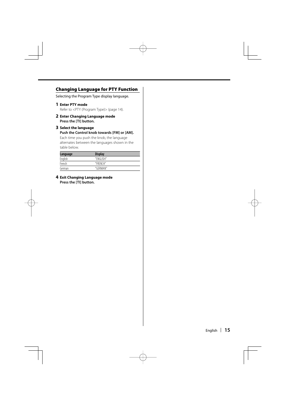 Kenwood KDC-W311 User Manual | Page 15 / 36