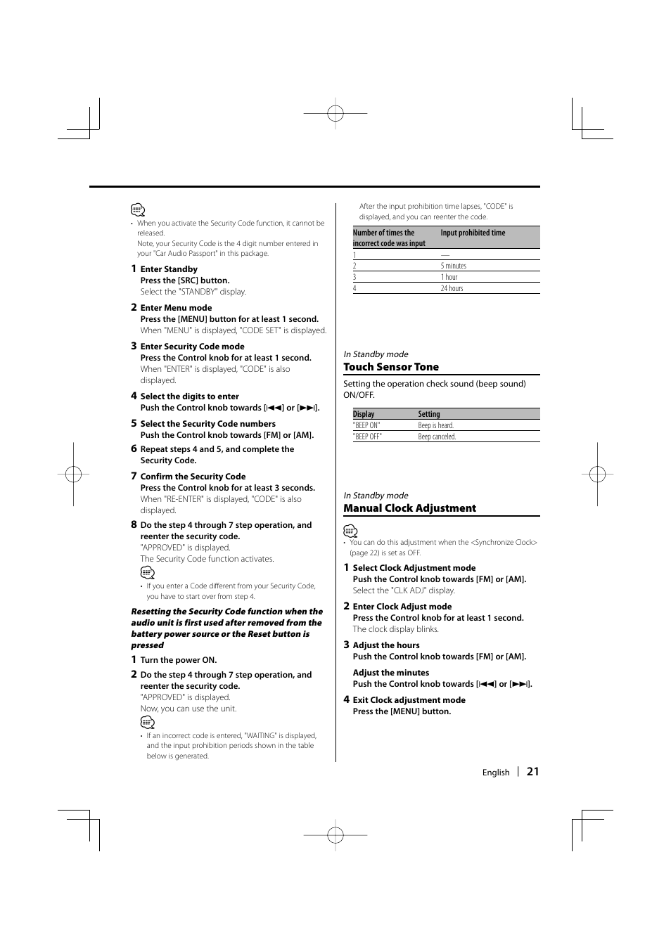 Kenwood KDC-W311 User Manual | Page 21 / 36