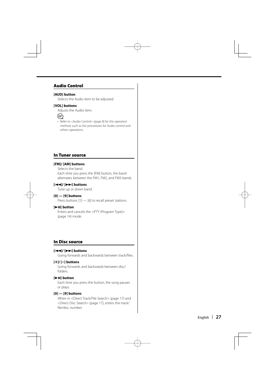 Kenwood KDC-W311 User Manual | Page 27 / 36