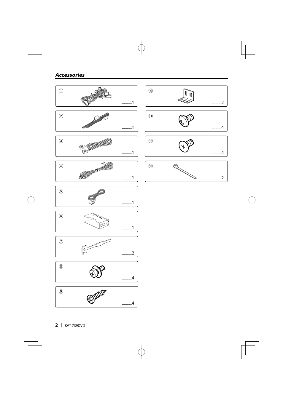 Kenwood KVT-739DVD User Manual | Page 2 / 12