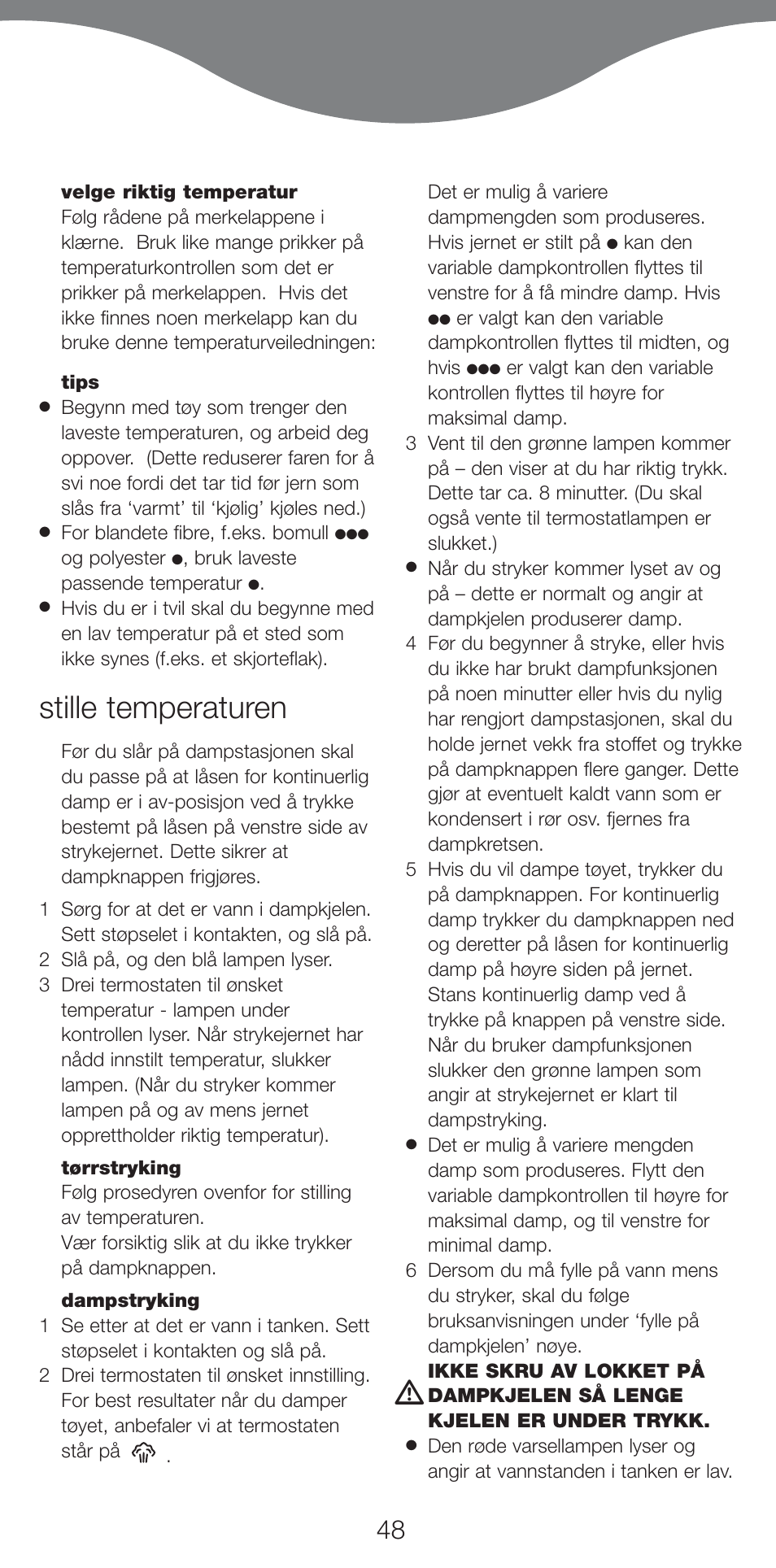Stille temperaturen | Kenwood IC400 Series User Manual | Page 50 / 90