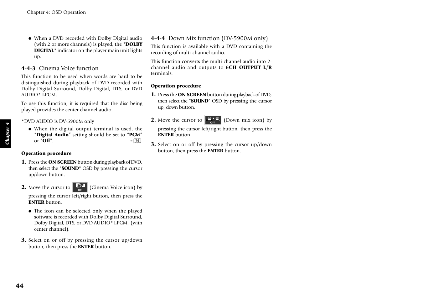 Kenwood DV-5900M User Manual | Page 44 / 96