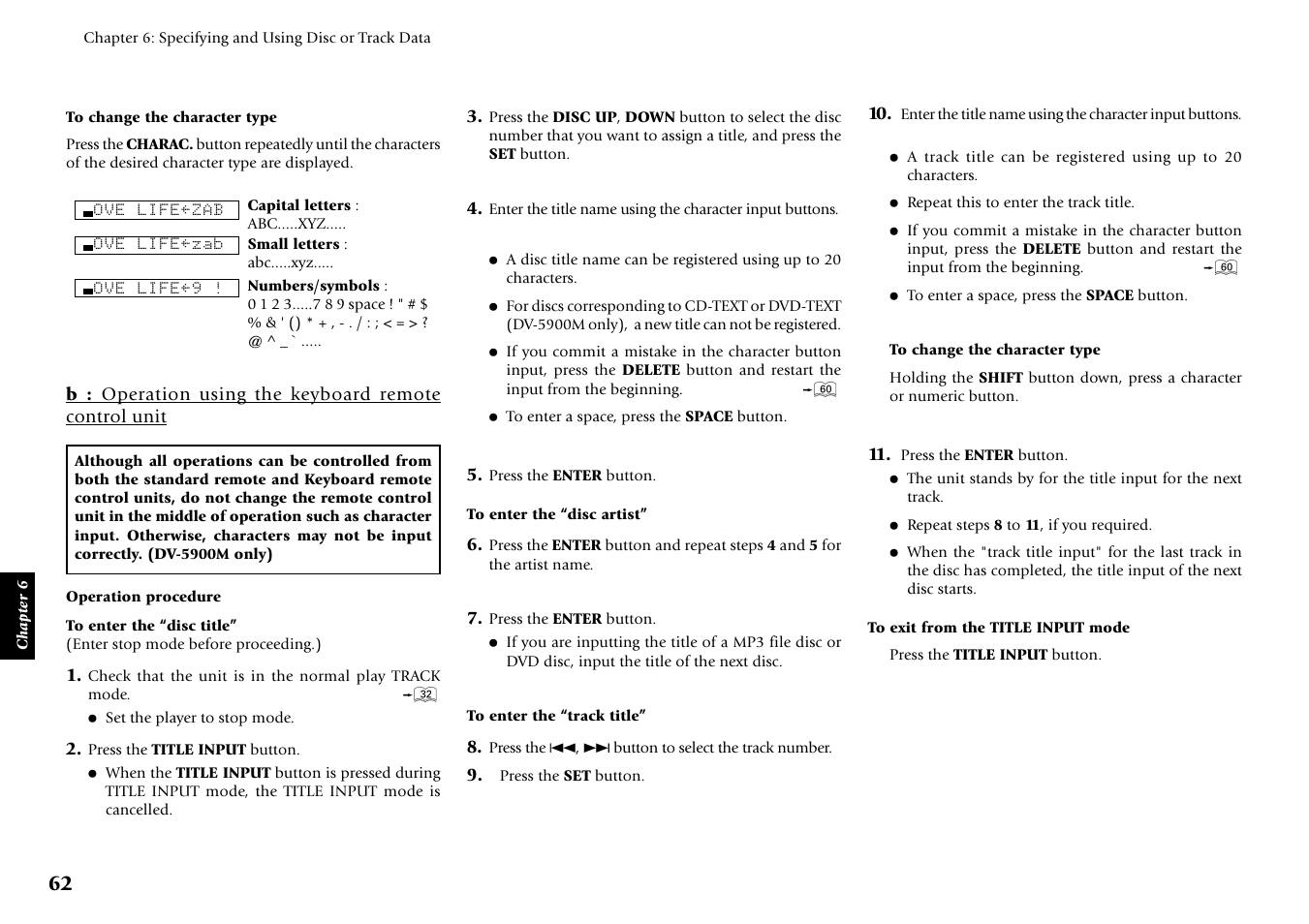 Kenwood DV-5900M User Manual | Page 62 / 96