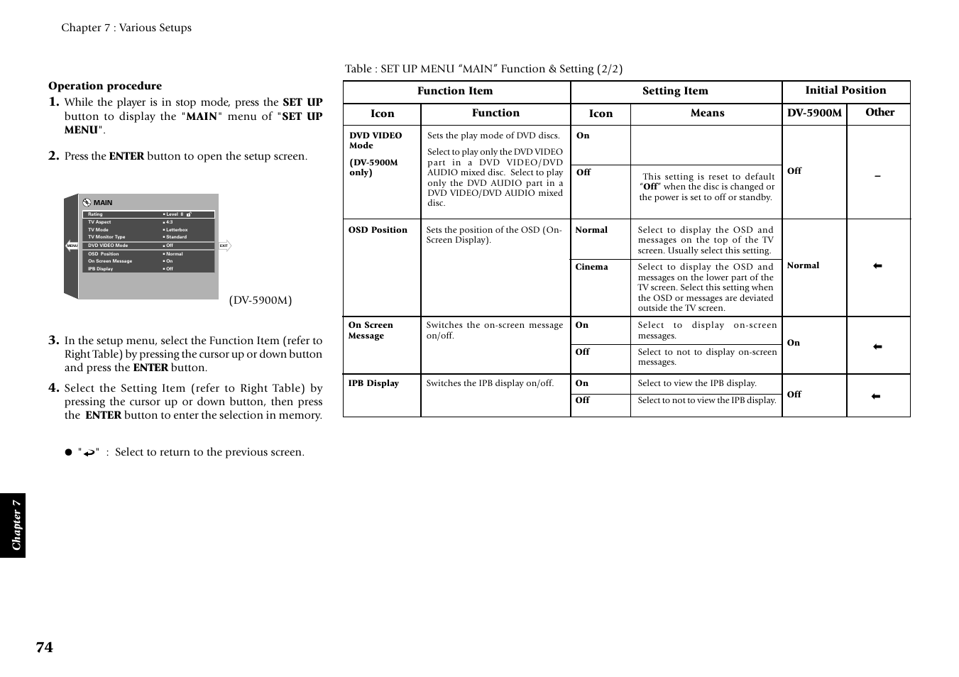 Kenwood DV-5900M User Manual | Page 74 / 96
