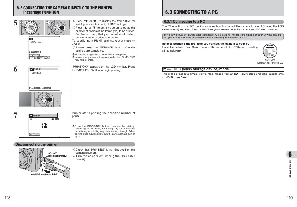 3 connecting to a pc | FujiFilm FinePix E900 User Manual | Page 55 / 69