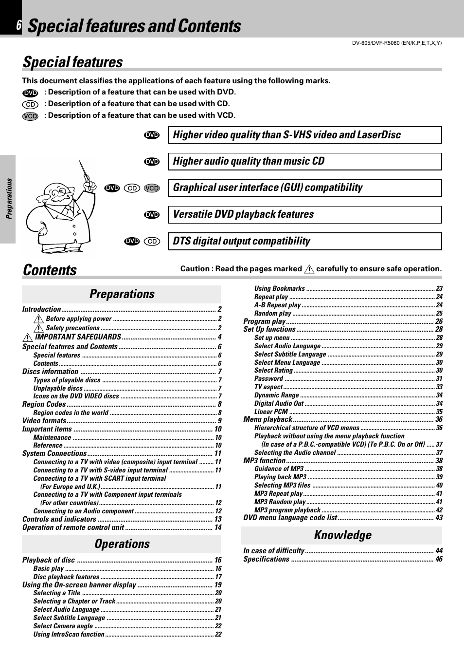Kenwood DVF-R5060 User Manual | Page 6 / 48