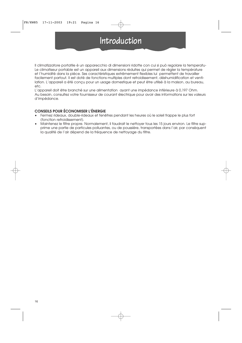 Introduction | Kenwood KW85 User Manual | Page 29 / 40