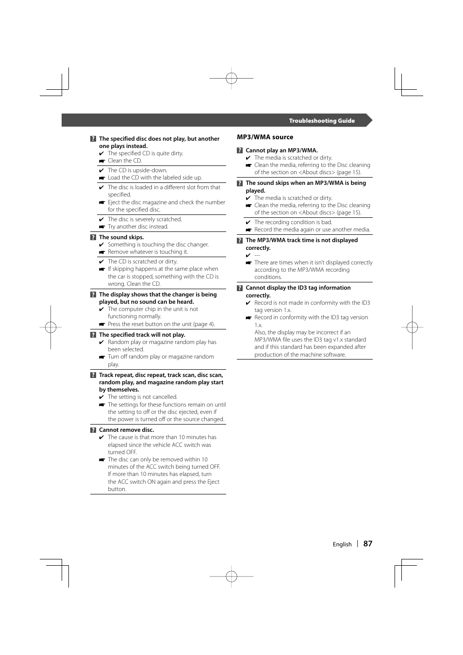 Kenwood KVT-747DVD User Manual | Page 87 / 92