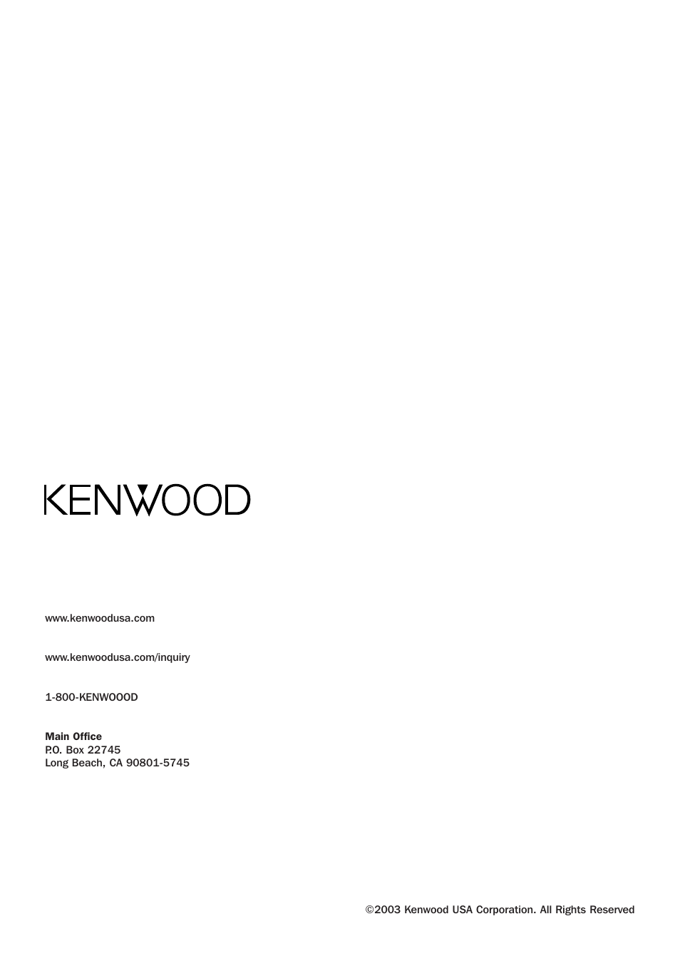 Kenwood KTC-SR901 User Manual | Page 12 / 12