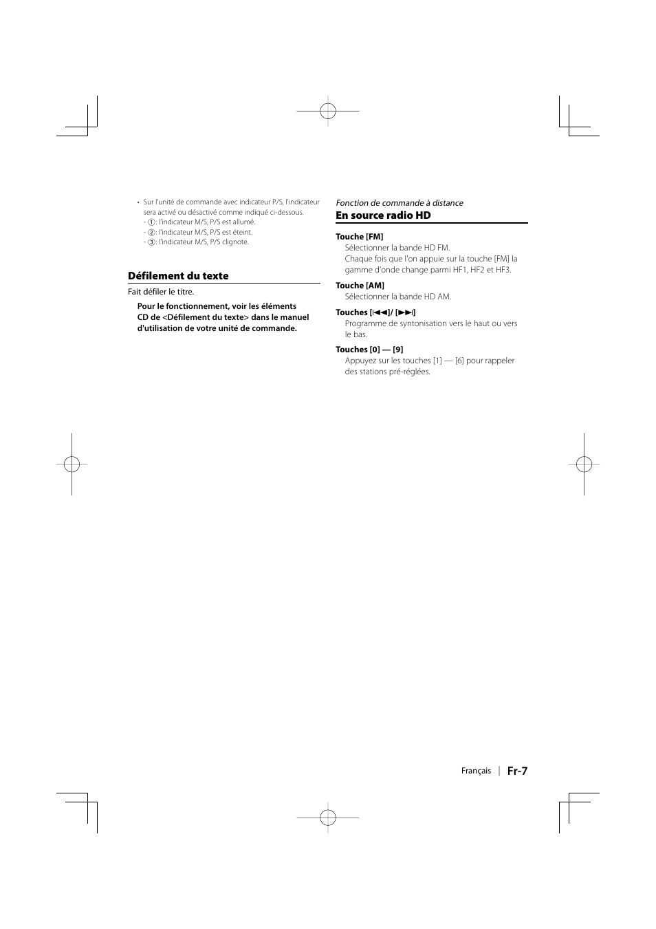 Fr-7 | Kenwood KTC-HR200 User Manual | Page 23 / 52