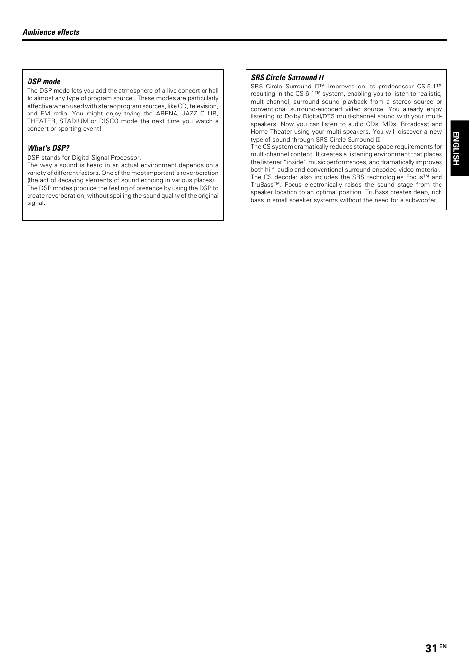 Kenwood KRF-V8070D User Manual | Page 31 / 48