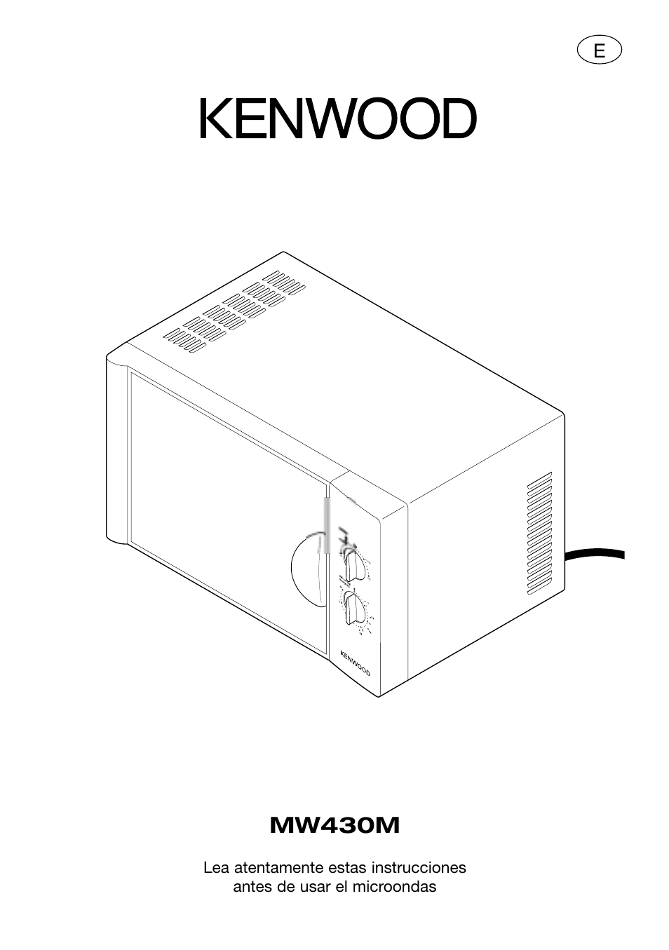Mw430m | Kenwood MW430M User Manual | Page 20 / 38