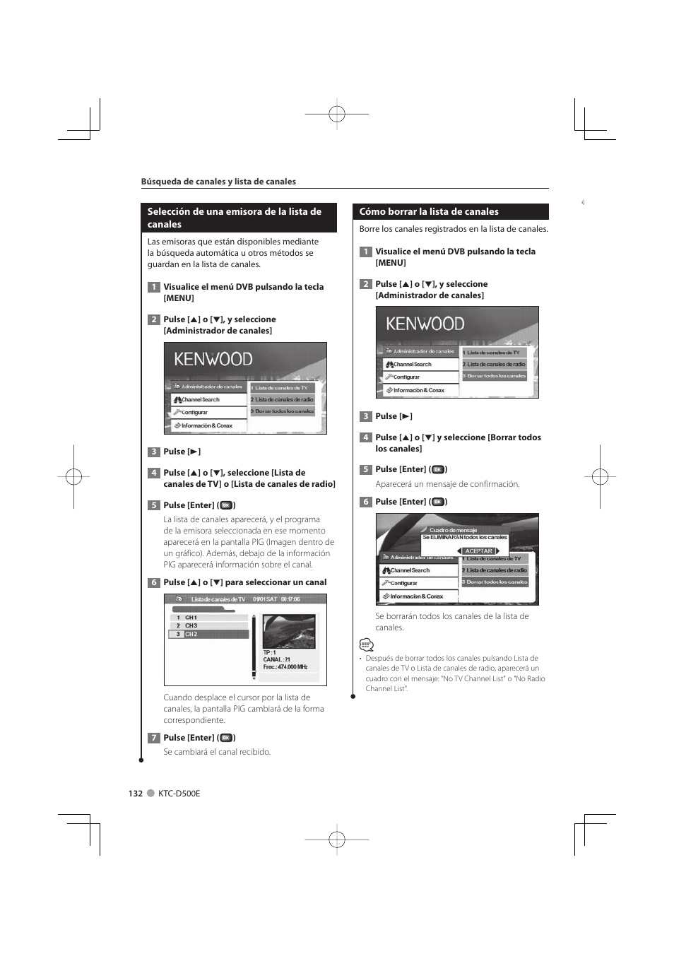 Kenwood KTC-D500E User Manual | Page 132 / 172