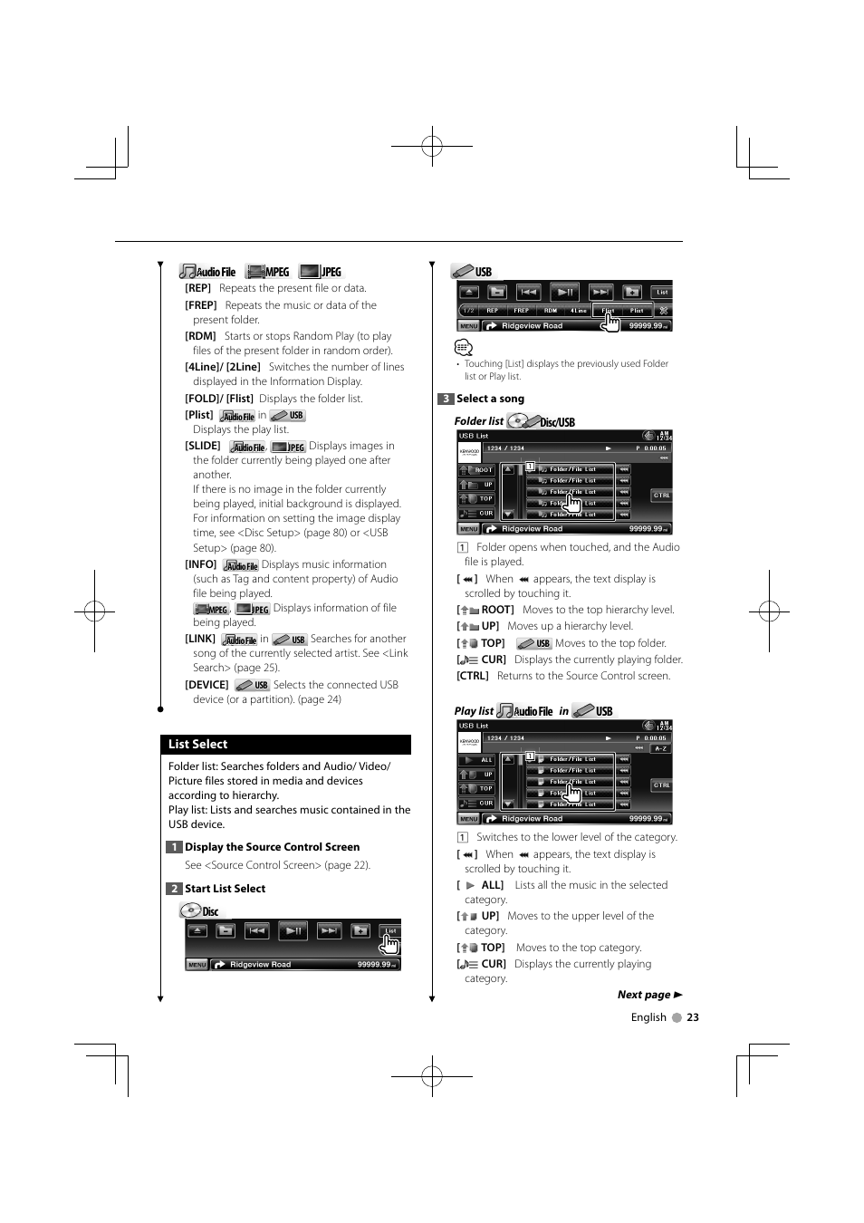 Kenwood DDX7034BT User Manual | Page 23 / 100