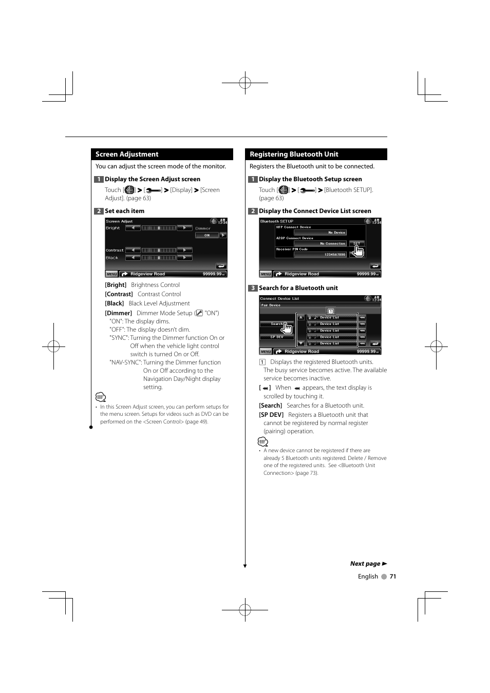 Kenwood DDX7034BT User Manual | Page 71 / 100