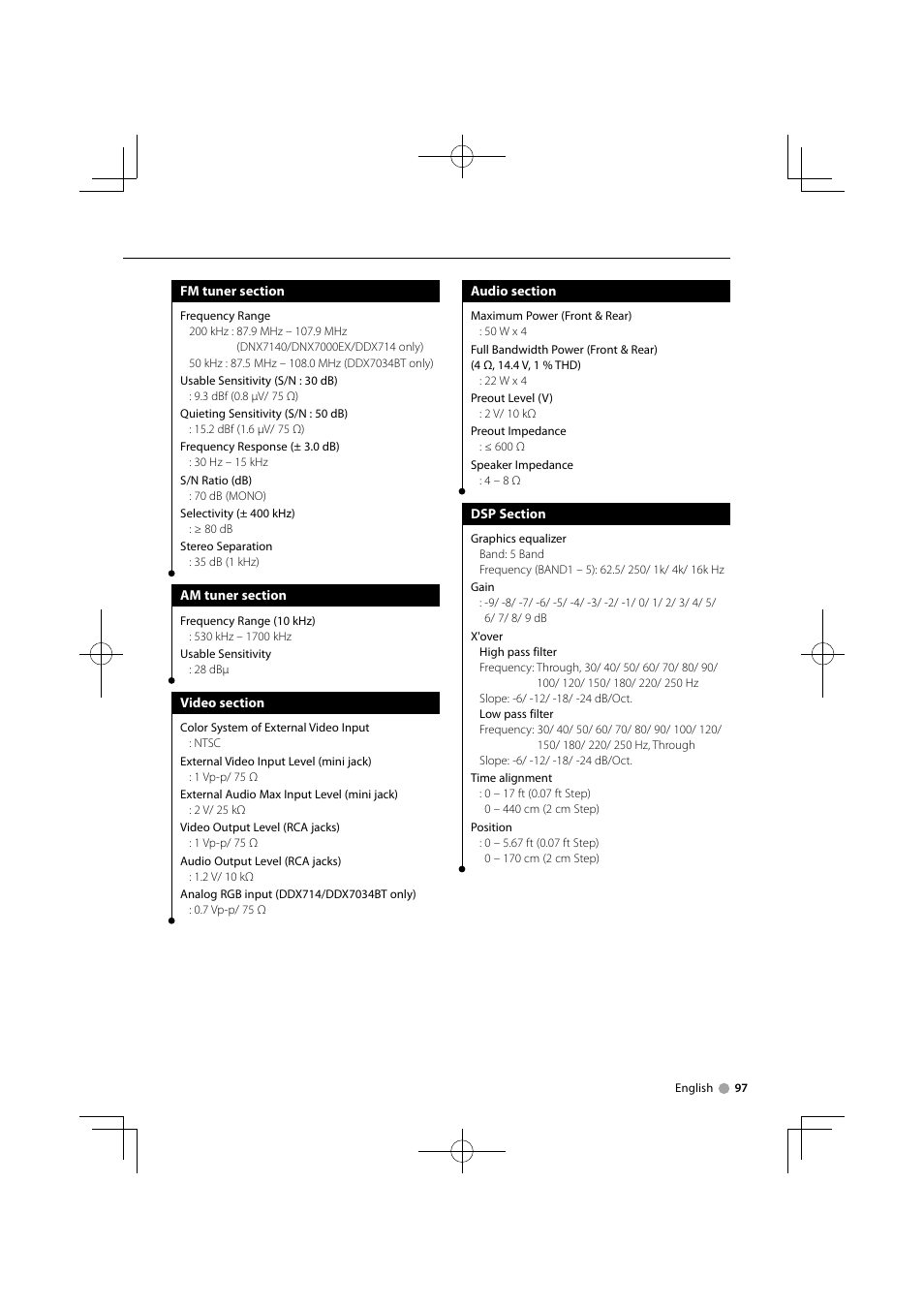 Kenwood DDX7034BT User Manual | Page 97 / 100