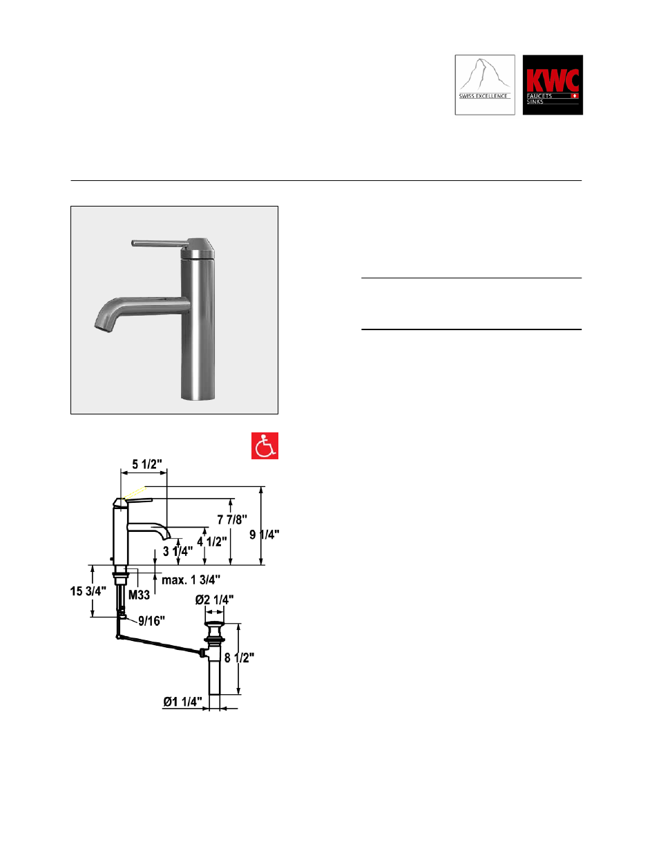 KWC VESUNO 12.131.042.700 User Manual | 1 page