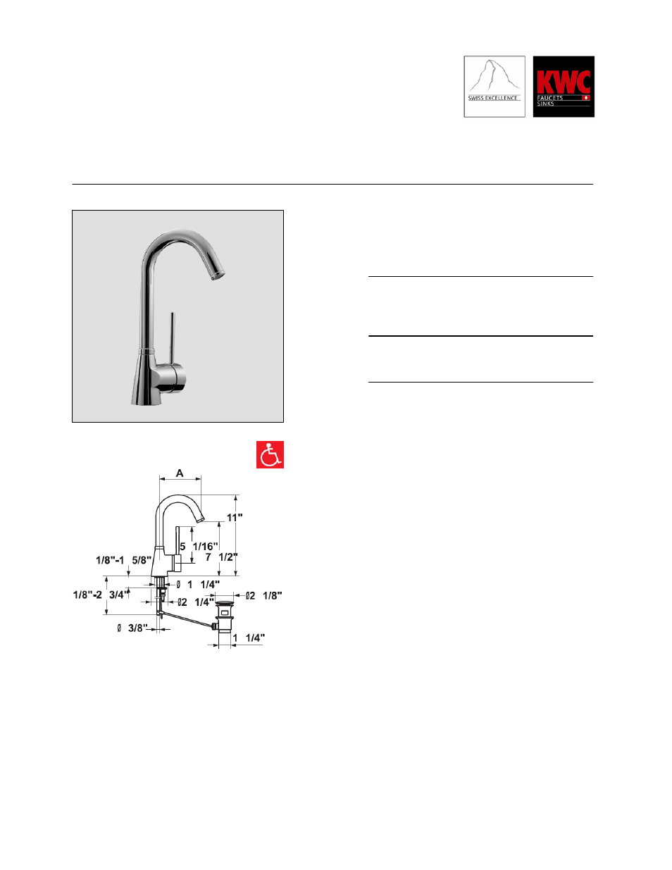 KWC Designo K.12.H1.11.000 User Manual | 1 page