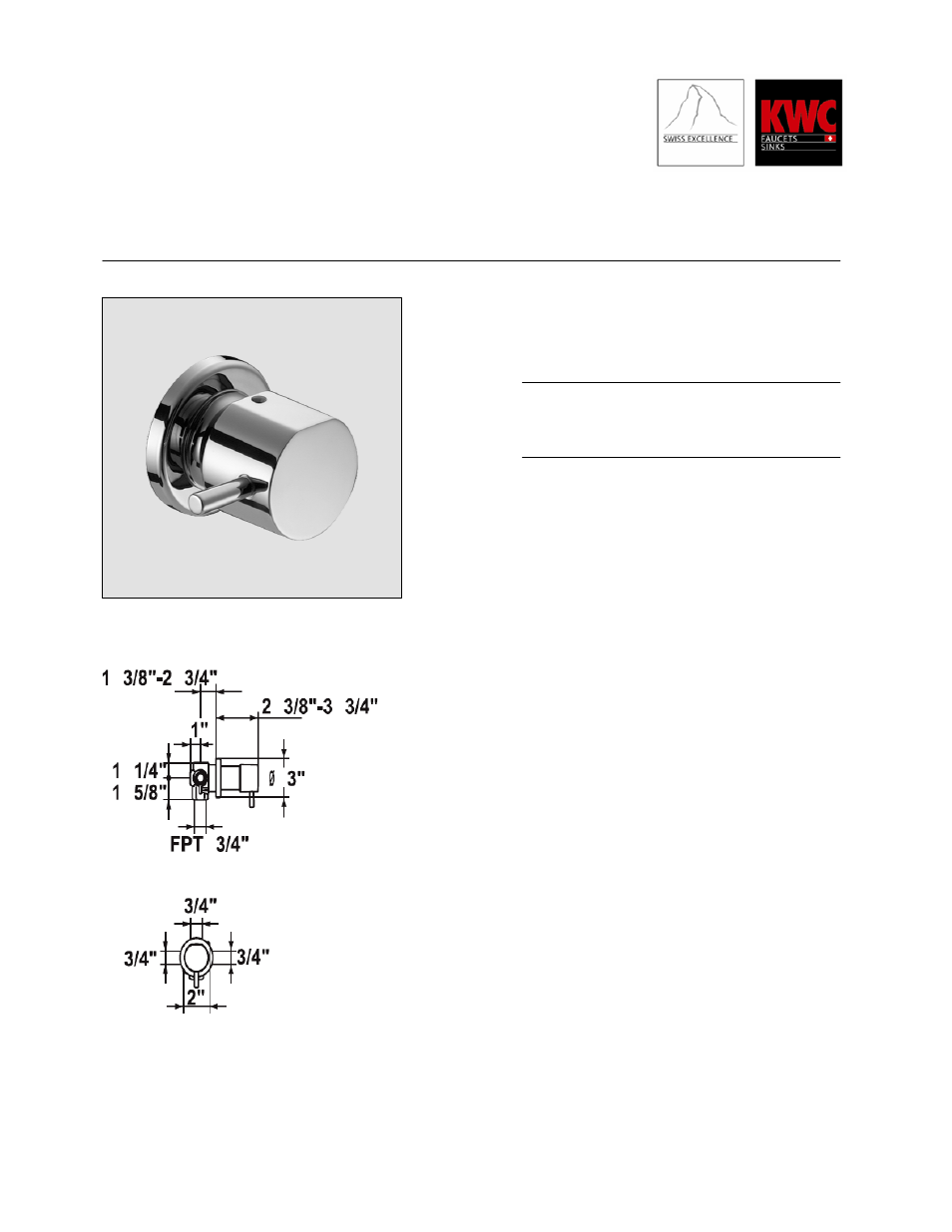 KWC DESIGNO K.27.H3.70.000A35 User Manual | 1 page
