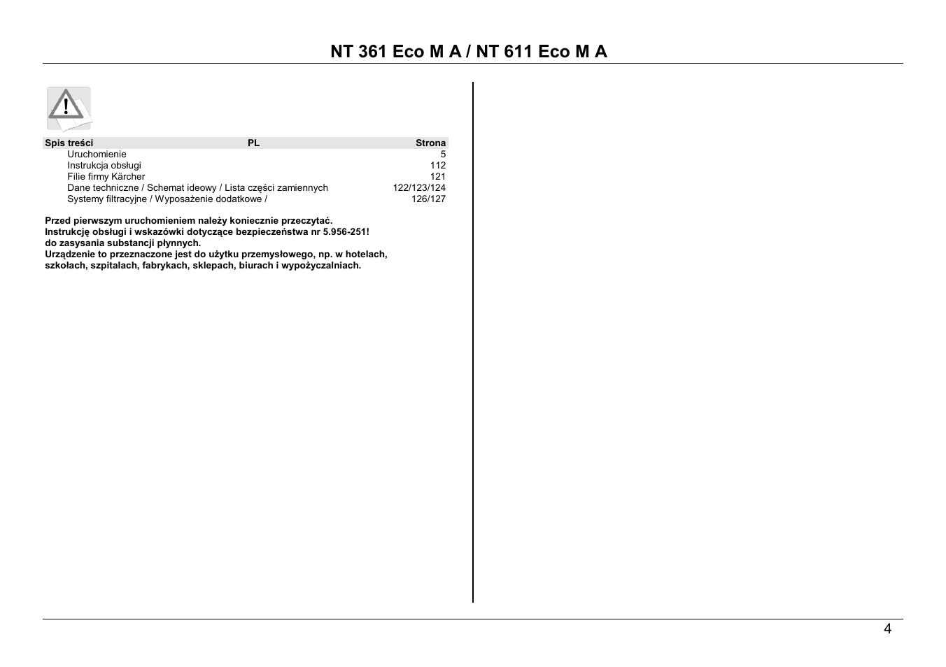 Karcher NT 611 ECO M A User Manual | Page 4 / 22