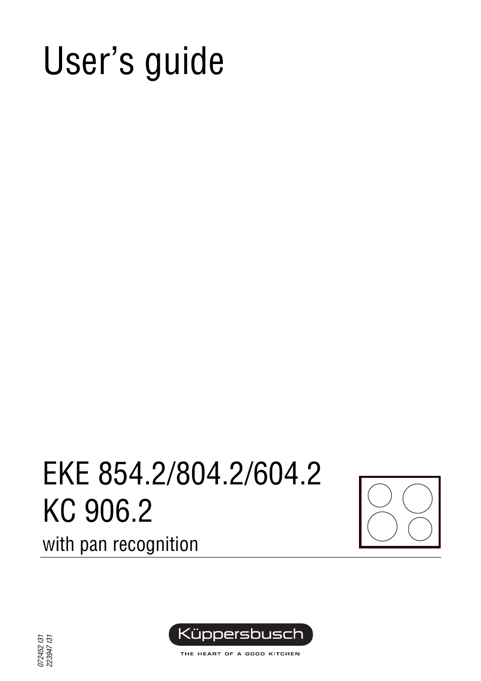 Kuppersbusch USA EKE 854.2 User Manual | 12 pages