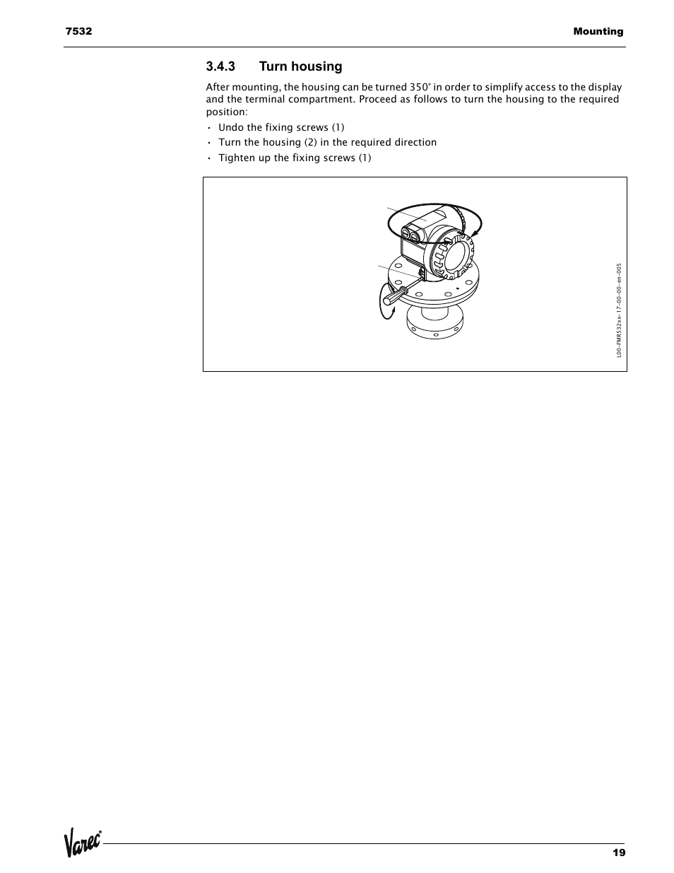 3 turn housing | Lightning Audio 7532 User Manual | Page 19 / 106