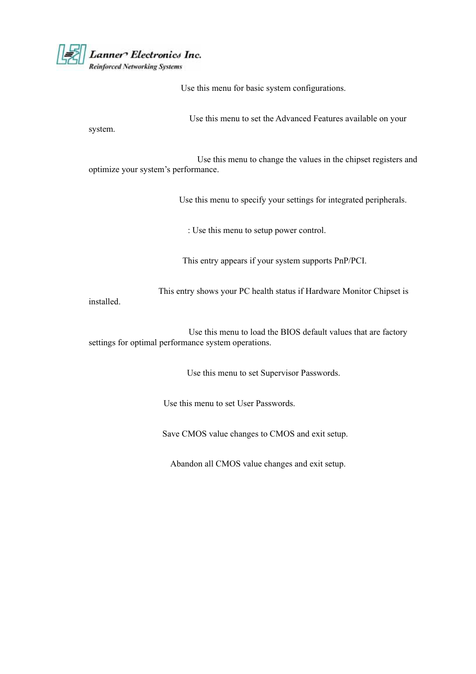 Lanner electronic FW-6420 User Manual | Page 28 / 48