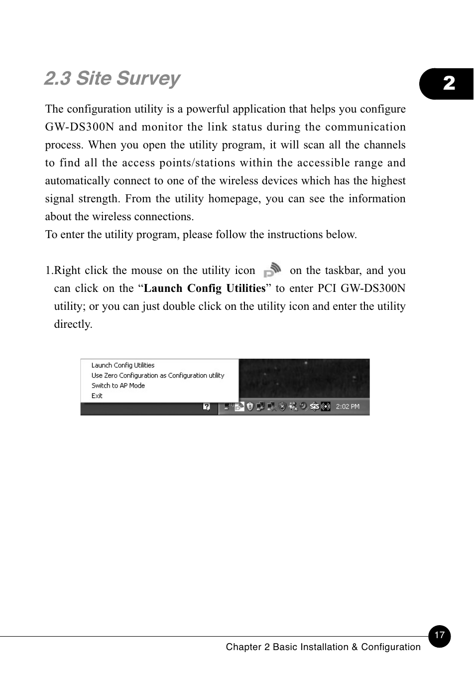 3 site survey | Lucent Technologies GW-DS300N User Manual | Page 22 / 78