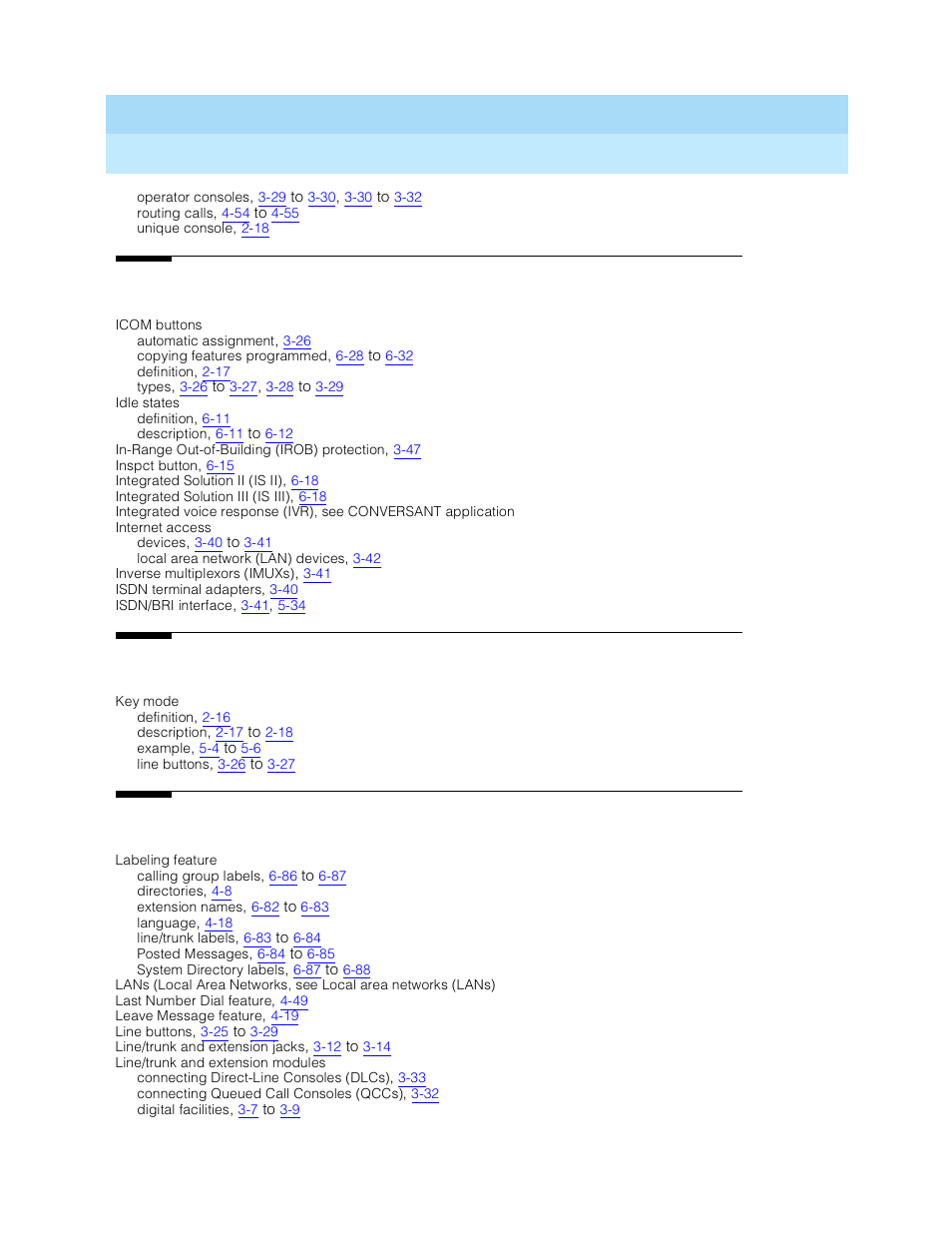 Lucent Technologies MERLIN LEGEND 5 User Manual | Page 418 / 429