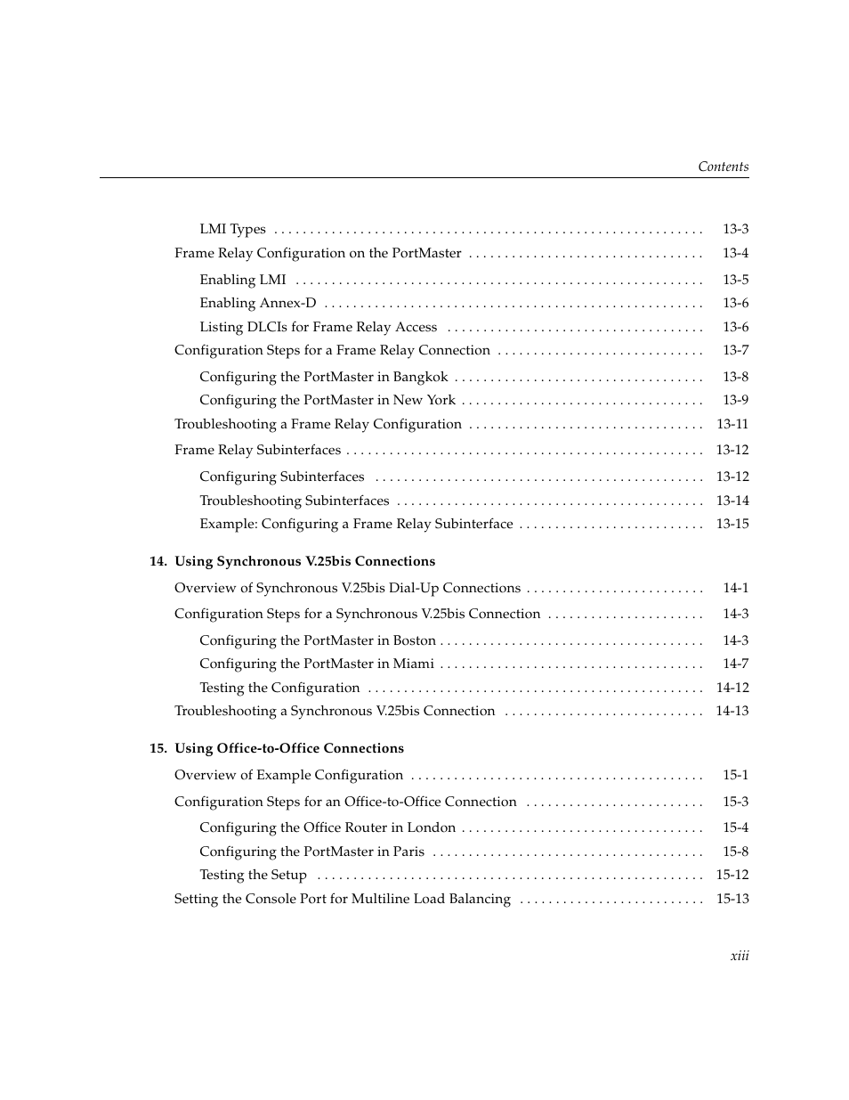 Lucent Technologies PortMaster User Manual | Page 13 / 364