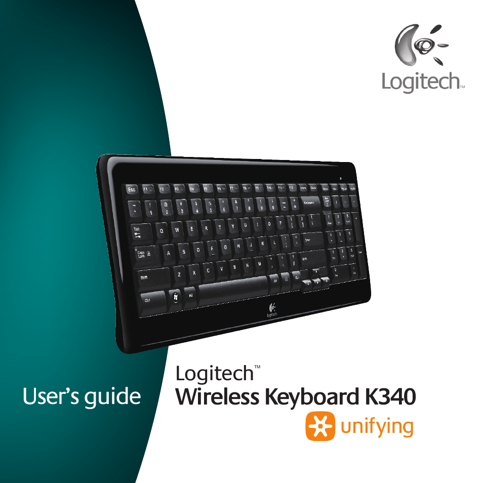 Logitech Wireless Keyboard K340 User Manual | 34 pages