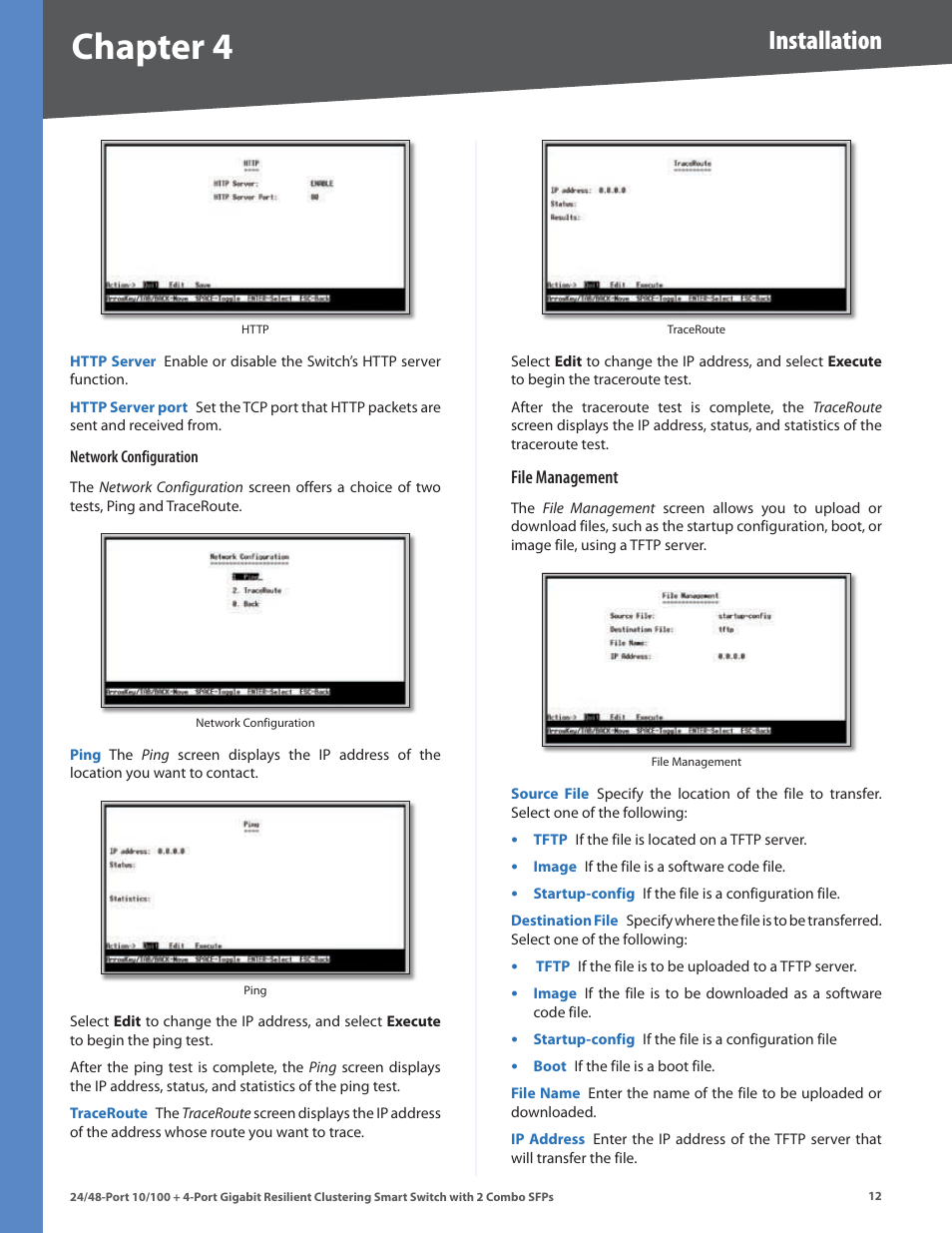 Chapter 4, Installation | Linksys SLM224G4S User Manual | Page 18 / 77