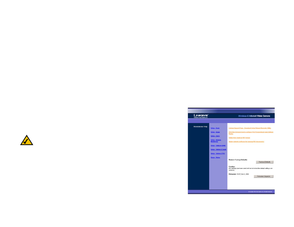 Help | Linksys WVC54G-UK User Manual | Page 70 / 98