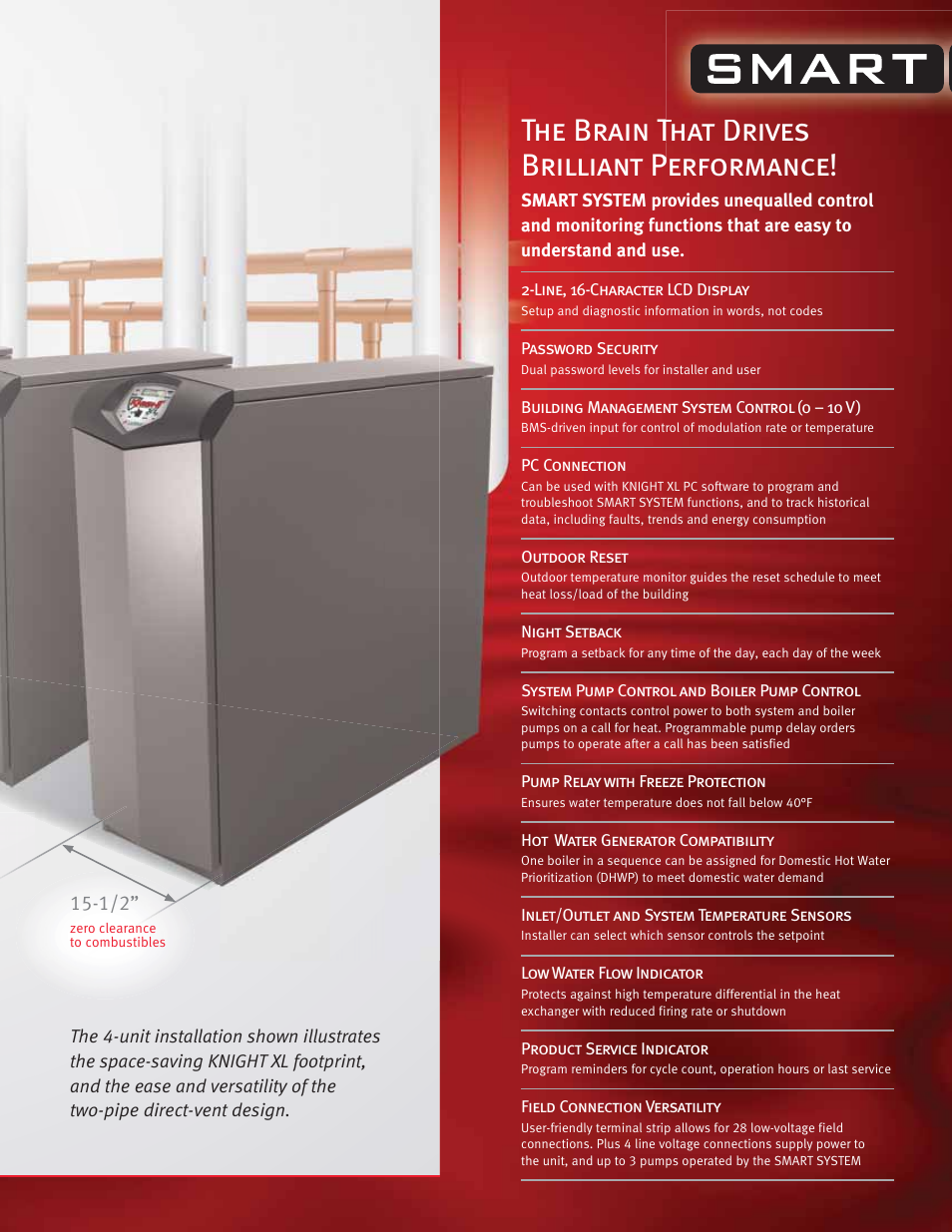 The brain that drives brilliant performance, That drives p | Lochinvar KNIGHT XL KBN600 User Manual | Page 3 / 6