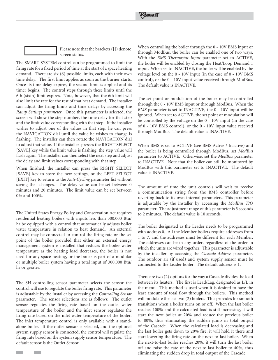 Service | Lochinvar Knight Heating Boiler 81-286 User Manual | Page 24 / 48