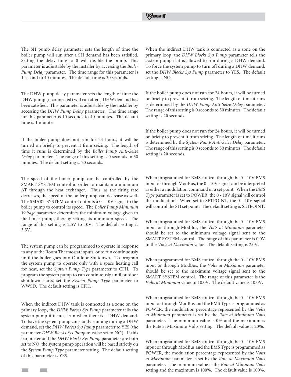 Service | Lochinvar Knight Heating Boiler 81-286 User Manual | Page 26 / 48