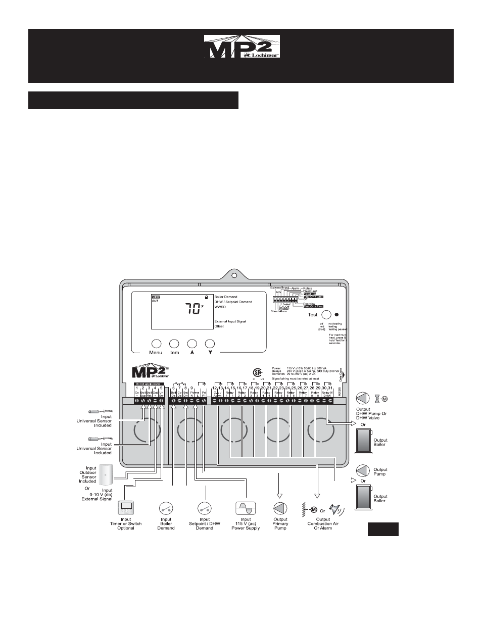 Lochinvar MP2 User Manual | 36 pages