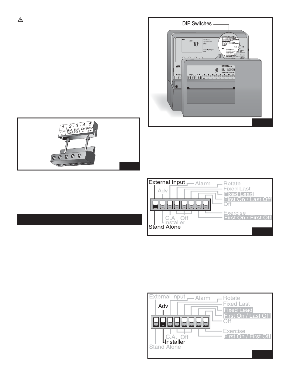 Dip switch settings | Lochinvar MP2 User Manual | Page 22 / 36