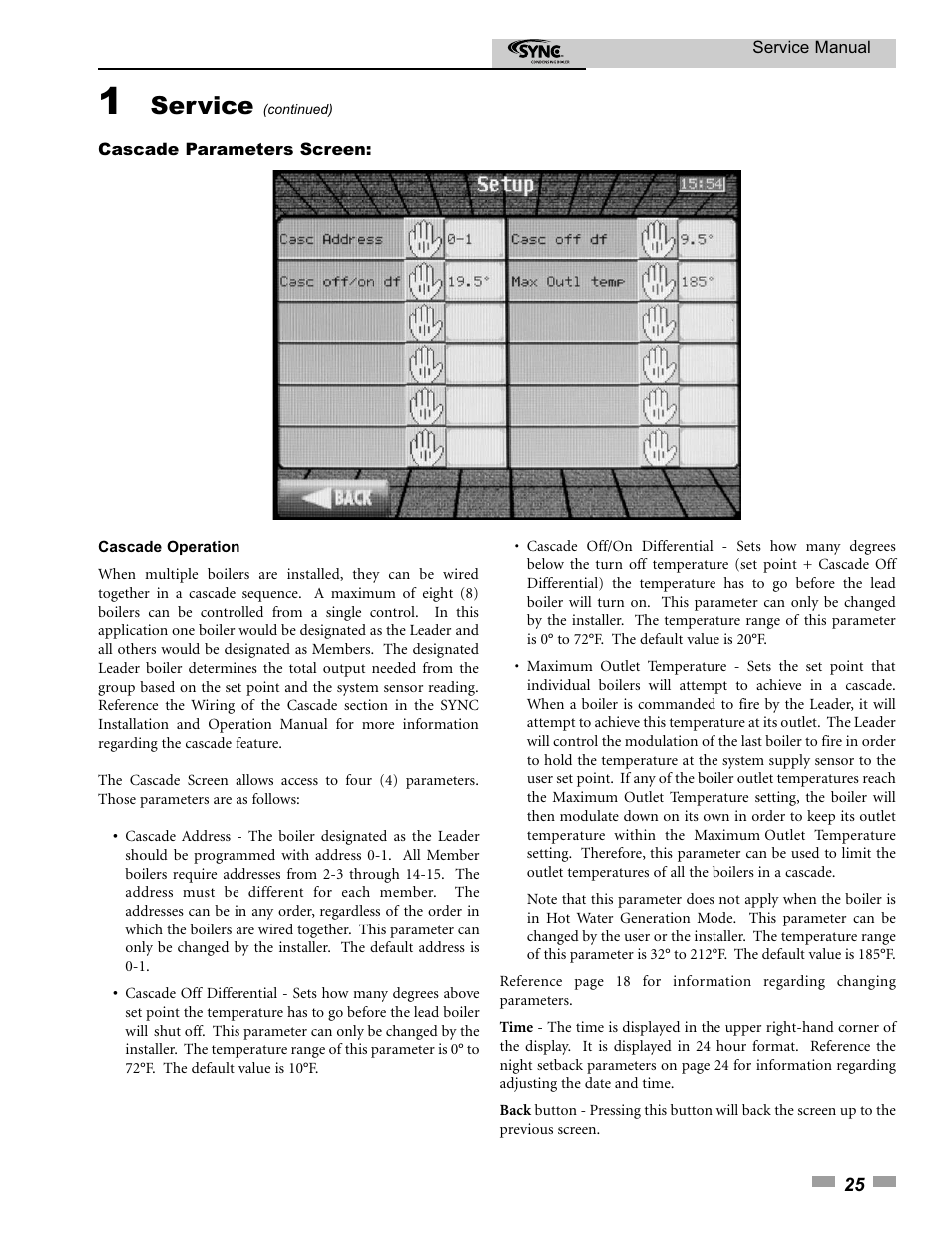 Service | Lochinvar 1.3 User Manual | Page 25 / 56
