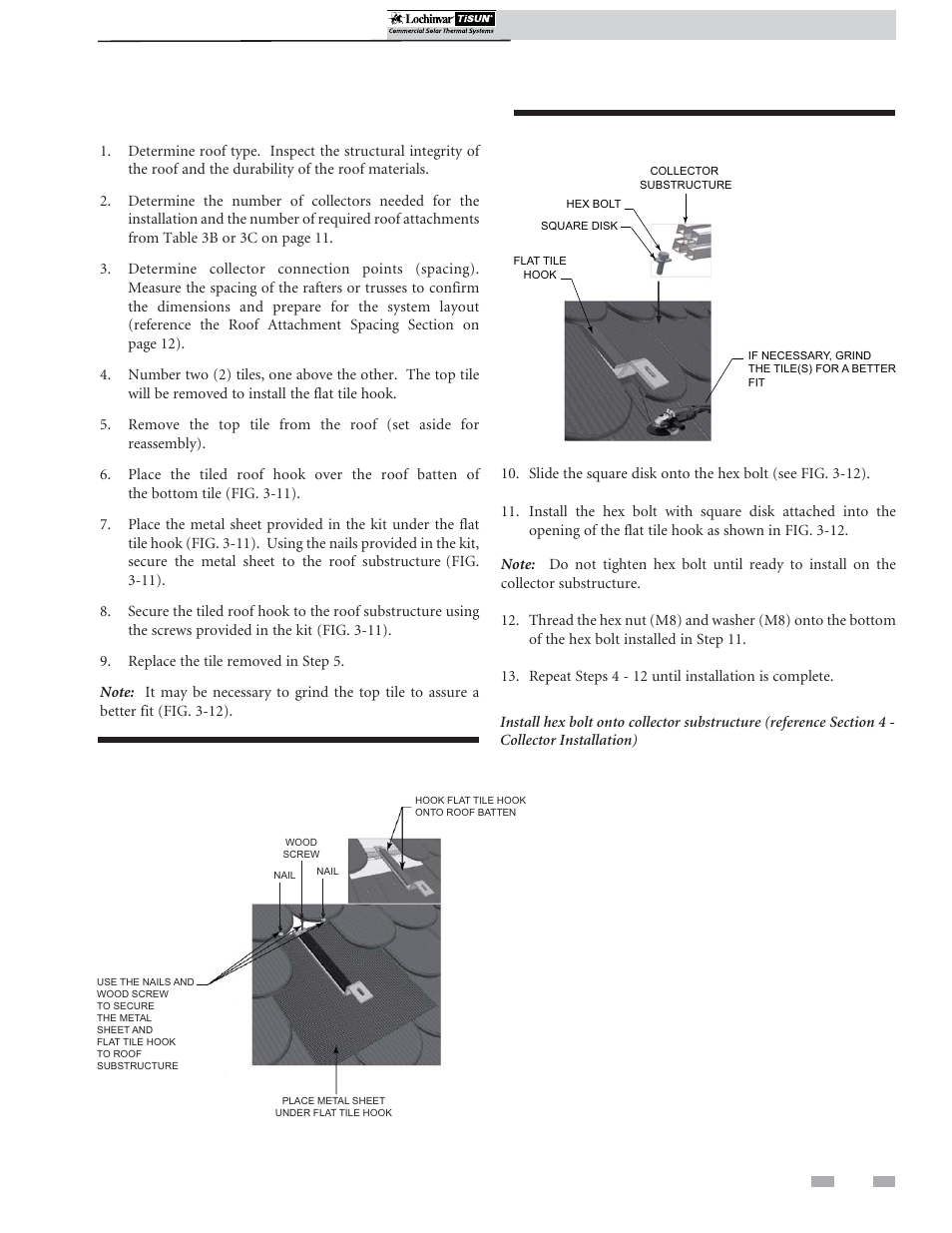 Roof attachment installation | Lochinvar TISUN SCH-I-O User Manual | Page 17 / 44