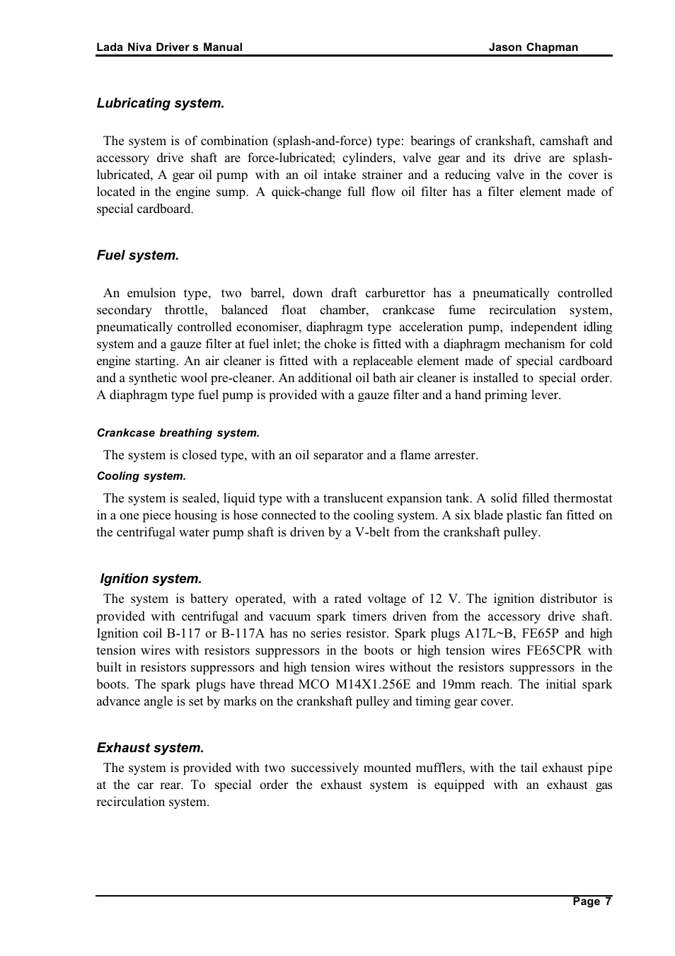 АВТОВАЗ Lada VAZ2121 User Manual | Page 11 / 36