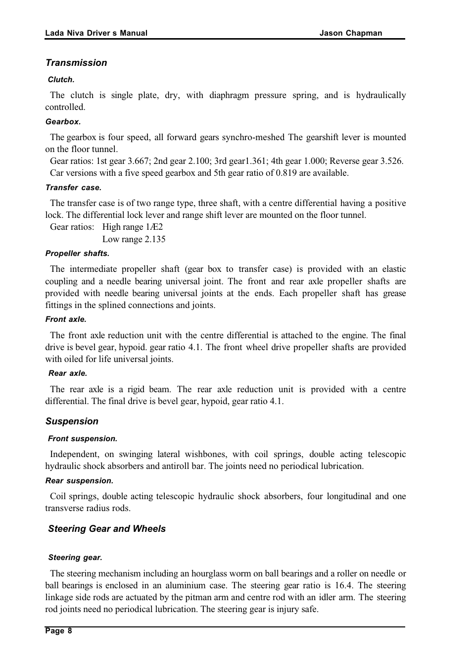 АВТОВАЗ Lada VAZ2121 User Manual | Page 12 / 36